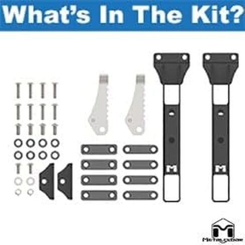 Metalcloak Rocklander Hinge Step, Pair, Compatible with JK Wrangler, Rust/Slip Resistant, Won’t Scratch Paint, Made to Last, Easy Install, Made in USA in Kuwait