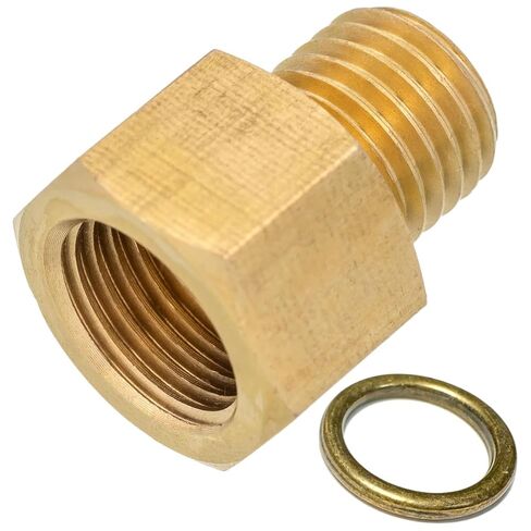 M12 1.5 ذكر إلى 1/8 NPT أنثى ضغط الزيت المبرد مستشعر درجة الحرارة المناسب لمحرك GM LS مبادلة LS1 LSX LS3 (نحاس) in Kuwait