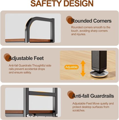 Desk Shelf, 2-Tier Desktop Hutch Bookshelf with Pegboard Hooks Set, Metal Table Top Bookcase for Computer, Freestanding Countertop Storage Organizer Rack for Dorm, Office & Home, Black, 45.3" W in Kuwait