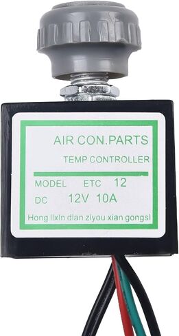 12 فولت 10A مكيف هواء السيارات ترموستات إلكتروني التبديل للسيارة HVAC التحكم في درجة الحرارة ، ABS الإسكان ، استبدال مباشر in Kuwait