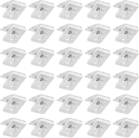Multifuntional Square Clips Clear Paper Clamps Decorative Clips Acrylic Texture Suitable for Home Office School Use in Kuwait