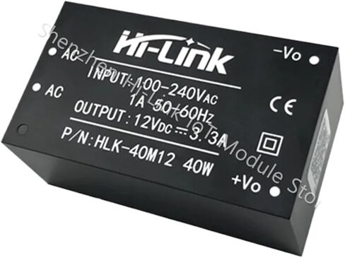 AC DC HLK-40M12 220V to 12V 40W Output Adjustable Power Supply Converter in Kuwait