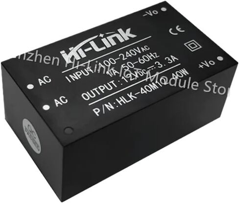 AC DC HLK-40M12 220V to 12V 40W Output Adjustable Power Supply Converter in Kuwait