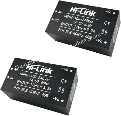 AC DC HLK-40M12 220V to 12V 40W Output Adjustable Power Supply Converter in Kuwait