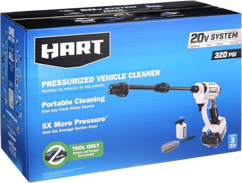 HART 20-Volt Cordless Pressurized Vehicle Cleaner Portable Cleaning in Kuwait