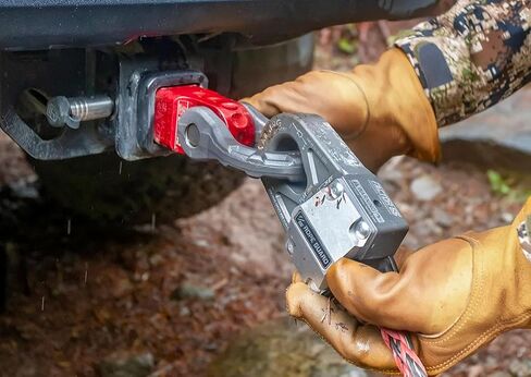 Factor 55 Shackle Mount Receiver HitchLink 2.0 Rated 9,500 lbs, Red, Bundle with a Factor 55 Quick Release Hitch Pin and Keychain in Kuwait