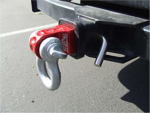 Factor 55 Shackle Mount Receiver HitchLink 2.0 Rated 9,500 lbs, Red, Bundle with a Factor 55 Quick Release Hitch Pin and Keychain in Kuwait