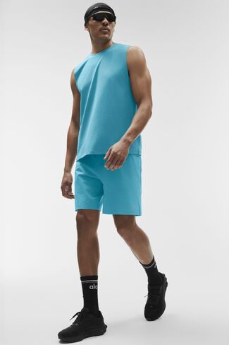 Alo Yoga Conquer Muscle Tank - Blue Breeze in Kuwait