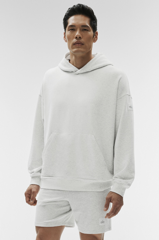 Alo Yoga Double Take Hoodie - White Heather in Kuwait