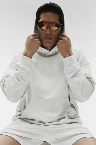 Alo Yoga Double Take Hoodie - White Heather in Kuwait