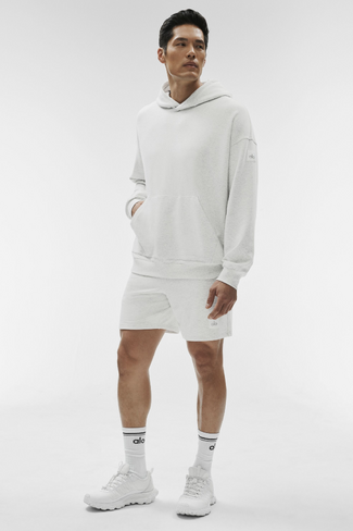 Alo Yoga Double Take Hoodie - White Heather in Kuwait