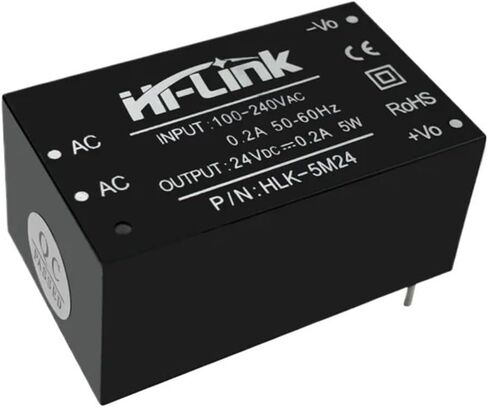 ACDC 220 فولت إلى 24 فولت وحدة امدادات الطاقة HLK-5M24 2 قطعة/الوحدة قابل للتعديل عالية الكفاءة تنحى محول in Kuwait