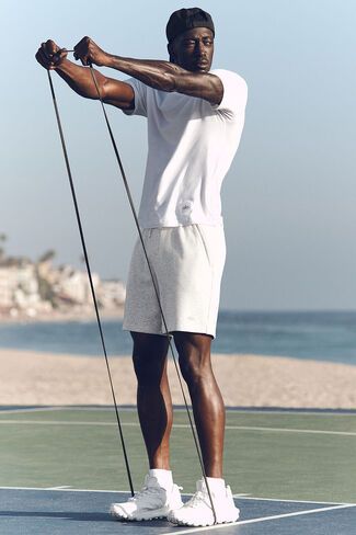 Alo Yoga Chill Short - White Heather in Kuwait