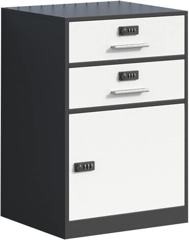 3 Tier Under Desk Filing Cabinet with Digital Lock Office Printer Stand File Cabinet for Printing Paper Pens Books Snacks Stylish and Compact Storage Solution (39 * 44 * 65cm) in Kuwait