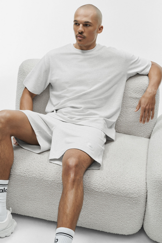 Alo Yoga 7" Double Take Short - White Heather in Kuwait