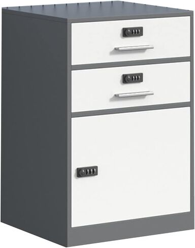 3 Tier Under Desk Filing Cabinet with Digital Lock Office Printer Stand File Cabinet for Printing Paper Pens Books Snacks Stylish and Compact Storage Solution (39 * 44 * 65cm) in Kuwait