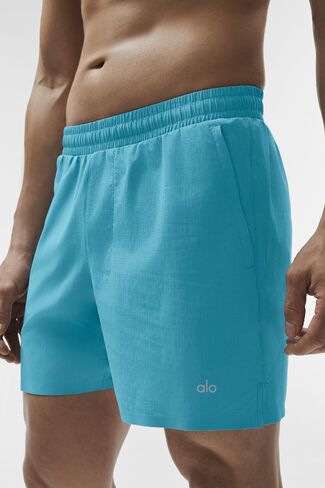 Alo Yoga 5" Traction Running Short - Blue Breeze in Kuwait