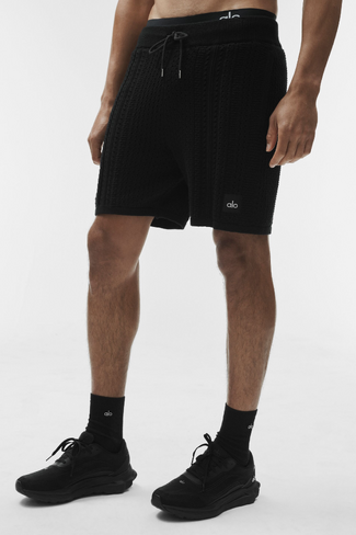 Alo Yoga 7" Coastline Knit Short - Black in Kuwait