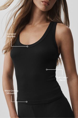 Alo Yoga Timeless Tank - Black in Kuwait