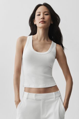 Alo Yoga Timeless Tank - White in Kuwait