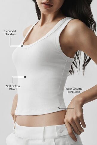 Alo Yoga Timeless Tank - White in Kuwait