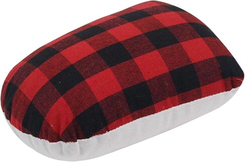 Multifunctional Seam Roll, Red and Black Plaid Sleeve Pressing Pad, Sleeve Pressing Roll, Tailors Ironing Ham for Collars, Darts, Long Seams & Shoulders in Kuwait