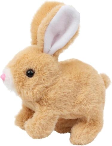 My Realistic Bunny Toy, Interactive Bunny Realistic Bunny, Jumping, Twitching, and Shaking Ears (Brown) in Kuwait