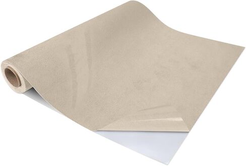 Premium Self-Adhesive Suede Fabric Wrap for Cars, Suede Car Interior Wrap for Dash Door Trim and Headliner, Stretchable Microfiber Suede Fabric Car Wrap DIY Interior Upgrade (Black, 17" x 80") in Saudi Arabia