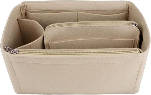 NOTAG Purse Organizer Insert,Felt Bag Organizer with Zipper Bag for Handbags Tote Organizer Shaper in Saudi Arabia