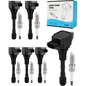 UF550 5C1727 Ignition Coil Pack Spark Plug 6 PCS 2.5L 3.5L V6 For 2007-2020 INFINITI EX35 FX35 JX35 G25 G35 M35 Q50 Q70 QX60,For Nissan 350Z Altima Maxima Murano Pathfinder Quest