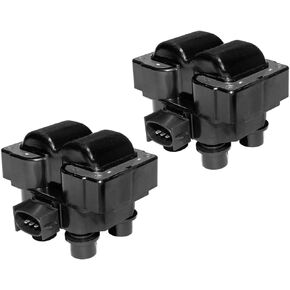 MAS Set of 2 Ignition Coil Pack Compatible with Ford Contour E-150 Escort Explorer Mustang Ranger Town Car Mark VIII Replacement for FD487