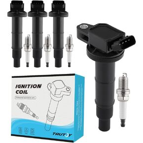 UF333 Ignition Coil Pack Spark Plug 4PCS 2.4L L4 For 2002-2011 Toyota Camry Matrix Corolla Highlander Rav4 Solara,For Lexus HS250h,For Pontiac Vibe,For Scion TC XB,UF494 GN10313