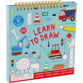 Floss and Rock Learn to Draw, Construction, 7-inches Length, Drawing Book for Kids