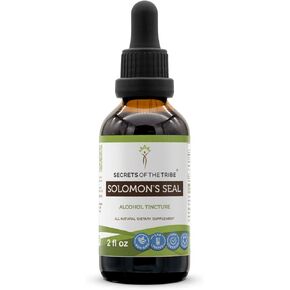 Secrets of the Tribe Solomon s Seal Tincture Alcohol Extract, High-Potency Herbal Drops, Tincture Made from Wildcrafted Solomon's Seal Polygonatum odoratum Respiratory System Health 2 oz