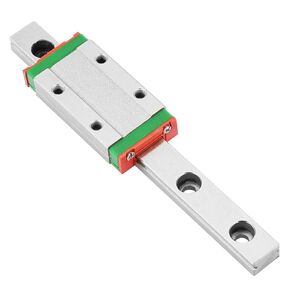 100mm MGN9H Miniature Bearing Steel Linear Motion Guide Rail 9mm Width + Slide Block Linear Guide Rail for Automatic Equipment, Precision Measuring Equipment