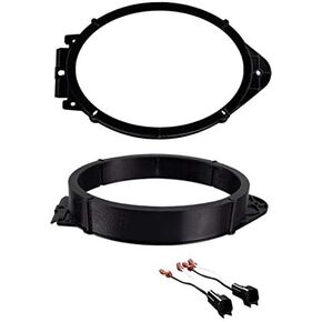 6x9" Front Car Speaker Install Adapter Bracket Mount Plates with Speaker Wire Connectors- Made for Chevrolet: 2015-2022 Colorado, Silverado 1500/2500/3500, Suburban, Tahoe +More