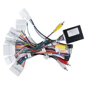 podofo Radio Wiring Harness 16 pin Compatible with Toyota Camry Corolla RAV4 Tundra Highlander Vios Yaris Sienna Hilux Prado Fortuner Wire Harness Adapter with Canbus for Toyota Aftermarket Radio