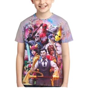 Boys/Girls Game Shirt 3D Printing Shirts Short Sleeve Kids Shirt Cartoon Cool T Shirt in Saudi Arabia