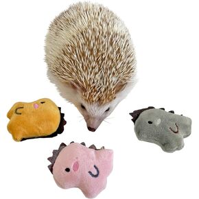 3 Pcs Cute Small Animal Accessories Toys Dinosaur for Hedgehog Supplies Guinea Pig Hamsters Small Pet Toy Gift Photo Shoot Cage Accessory