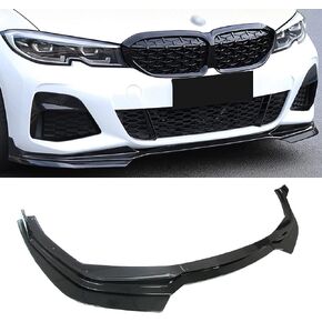 SNA Front Bumper Lip Compatible for (2019-2022) 3 Series G20 Sedan M340i / M340i xDrive, Lip Chin Spoiler Air Dam Splitter (Gloss Black 3pcs)