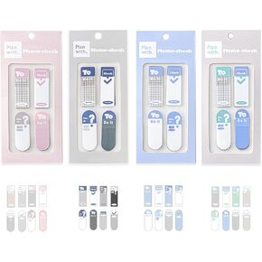 480 Pieces of Sticky Tabs, Tearable Page Markers, Repositionable Sticky Index Tabs for Annotating Books, Office, School, and Study Supplies(Blue,Linen,Pink,Gray) in Kuwait