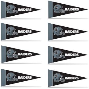 Oakland Raiders 8 Piece Mini Pennant Set