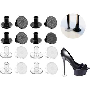 8 Pairs Heel Cap Protectors for High Heel Shoes, 4 Sizes Heel Stoppers for Grass,Heel Repair Caps Covers Heel Replacement Heel Savers for Stiletto and Pumps Stop Sinking at Grass and Cracks