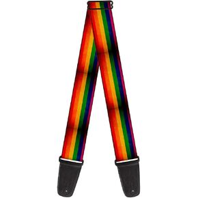 Buckle-Down Guitar Strap Flag Pride Distressed Rainbow 2 Inches Wide (GS-W30695)