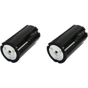 2PCS 3 X 18650 Parallel Battery Holder Adapter Cylinder Battery Storage Case Black Plastic