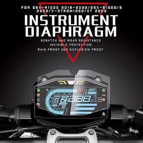 BAIONE Worldmotop Screen Protector Instrument Film Motorcycle Scratch Cluster Dashboard Protection Compatible with Suzuki GSX-R1000 GSX-R 1000 19-21 GSX-S1000 2022 V-Strom 1050 1050XT 2020