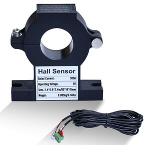 ECO-WORTHY Hall Sensor AC to DC Transmitter, Input 50A 100A 200A 300A Additional Accessories for Battery Monitor