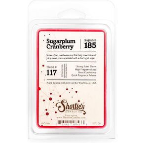 Shortie's Candle Company Fresh Peppermint Wax Melts - Formula 117-1 Highly Scented 3 Oz. Bar - Made with Natural Oils - Christmas & Holiday Air Freshener Cubes Collection