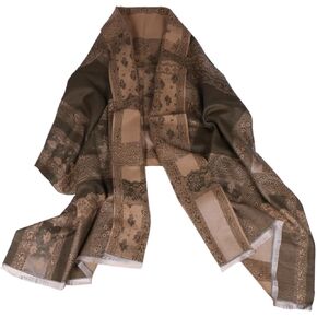 Women's Pashmina Silky Blanket Scarf Shawl Chunky Oversized Wrap for Evening Dressing