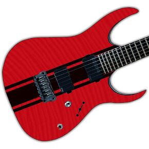 Wide Custom Racing Stripe Decal Vinyl Stickers for Guitars & Basses. Colour Options Available (Apple Green)